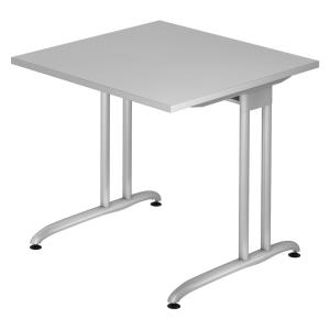 BELA 8 S | Bureau - Gris 80 x 80