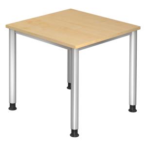 HILO 8 S | Bureau - Érable 80 x 80 réglable en hauteur