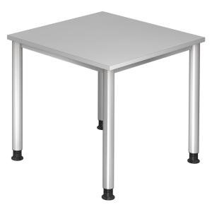 HILO 8 S | Bureau - Gris 80 x 80 réglable en hauteur