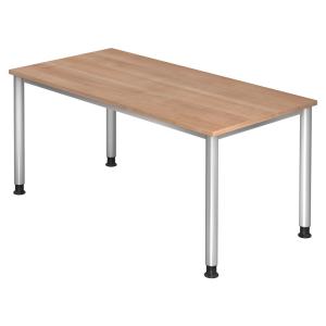 HILO 16 S | Bureau - 160 x 80 Noyer réglable en hauteur