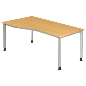 HILO 18 S | Bureau - Hêtre 180 x 100 réglable en hauteur