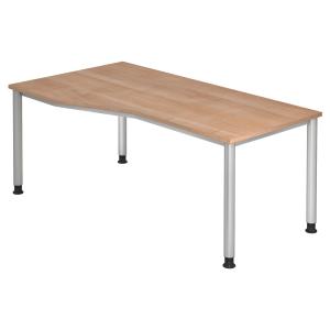 HILO 18 S | Bureau - 180 x 100 Noyer réglable en hauteur