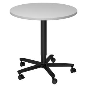 BISTRO 80R D - Système de tables conférence Gris noir Ø 80…