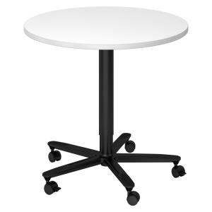 BISTRO 80R D - Système de tables conférence Blanc noir Ø 80…