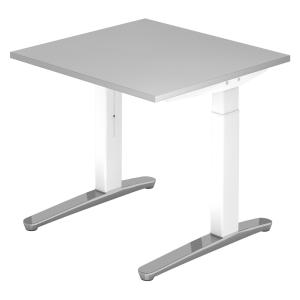 XTRA XB 8 WC | Bureau - Gris 80 x 80 réglable en hauteur