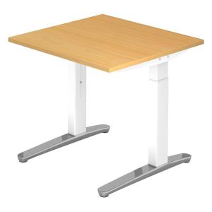 XTRA XB 8 WC | Bureau - Hêtre 80 x 80 réglable en hauteur