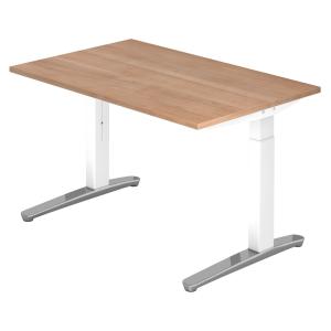 XTRA XB 12 WC | Bureau - 120 x 80 Noyer réglable en hauteur