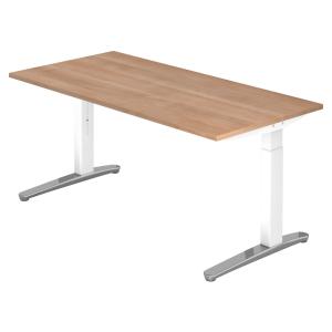 XTRA XB 16 WC | Bureau - 160 x 80 Noyer réglable en hauteur