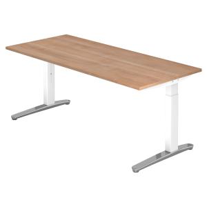 XTRA XB 19 WC | Bureau - 180 x 80 Noyer réglable en hauteur