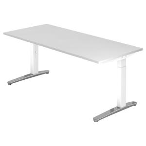 XTRA XB 19 WC | Bureau - Blanc 180 x 80 réglable en hauteur