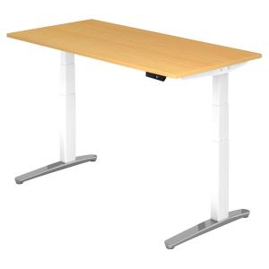 XBHM 16 WC | Bureau - Hêtre 160 x 80 réglable en hauteur él…