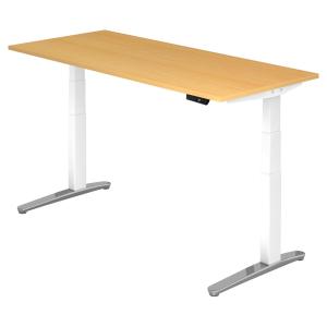 XBHM 19 WC | Bureau - Hêtre 180 x 80 réglable en hauteur él…