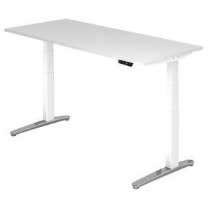 XBHM 19 WC | Bureau - Blanc 180 x 80 réglable en hauteur él…