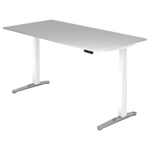 XBHM 2E WC | Bureau - Gris 200 x 100 réglable en hauteur él…