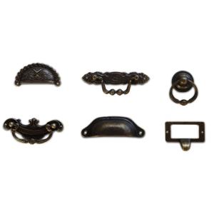 12 poignées fonte patinée 00 marron