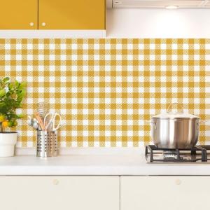 2 bandeaux de crédence cuisine - fond de hotte Orange - 2x(…