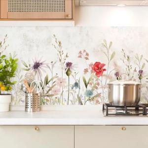 2 crédences de cuisine en aluminium 240x50 cm - Multicolore…