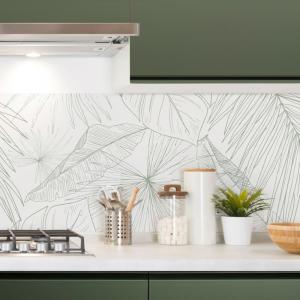 2 crédences de cuisine en aluminium 240x50 cm - Vert - Flor…