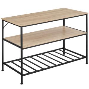 2 Étagères de cuisine Style industriel grillagées Bois clai…