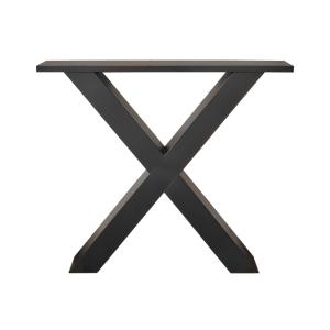 2 Pieds en métal en forme de X pour Plateaux de Table, Noir…
