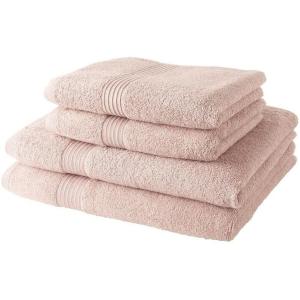 2 Serviettes de toilette 50 x 90   2 Draps de bain 70 x 130