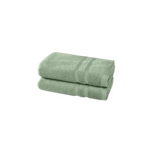 2 serviettes en coton bio Sauge 50x100 cm