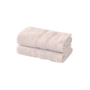2 serviettes invité en coton bio Petale 30x50 cm