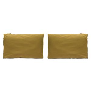2 Taies d'oreiller en coton 50x75  cm jaune