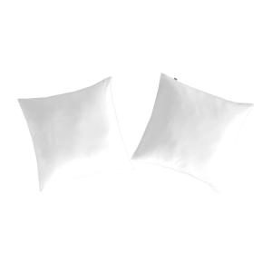 2 Taies d'oreiller en coton 65x65 cm blanc
