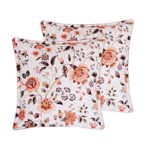 2 taies d'oreiller satin de coton 120 fils Auburn 65x65 cm