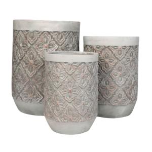 3 Cache pots grandes tailles plante extérieur béton gris 34…