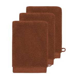 3 gants de toilette 560 g/m² Auburn 16x22 cm