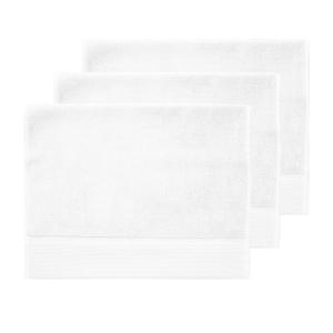 3 grandes serviettes invité 560 g/m² Blanc 40x60 cm