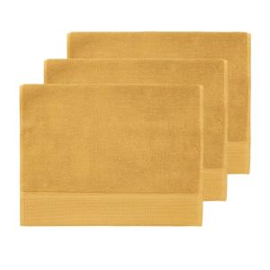 3 grandes serviettes invité 560 g/m² Caramel 40x60 cm