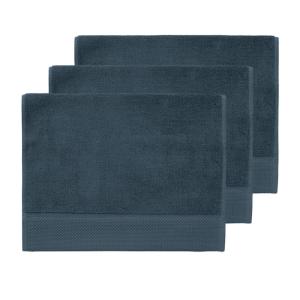 3 grandes serviettes invité 560 g/m² Denim 40x60 cm