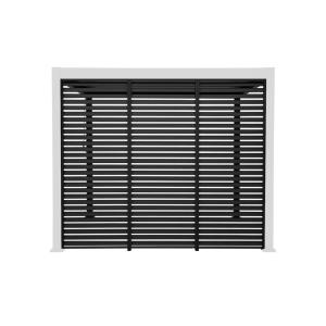 3 persiennes anthracite 100cm pour pergola bioclimatique
