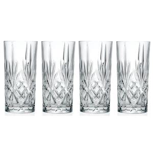 4 Verres à long drink transparent 360 ml