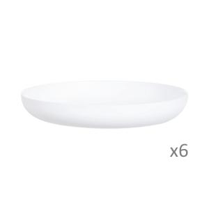 6 assiettes creuses à Mezzé 29cm blanches