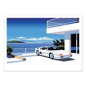 80S CAR - VISTAS STUDIO - Affiche d'art 50 x 70 cm
