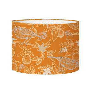 Abat-jour chevet oiseau orange acidulé Ø 25 x H 20