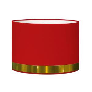 Abat-jour Chevet rouge jonc or D: 25 x H: 20