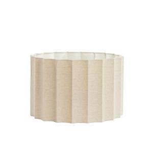 Abat-jour cylindrique textile crème 40x40x25cm