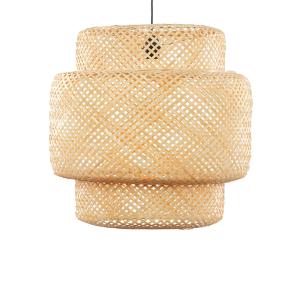 Abat jour en Suspension bambou naturel foncé