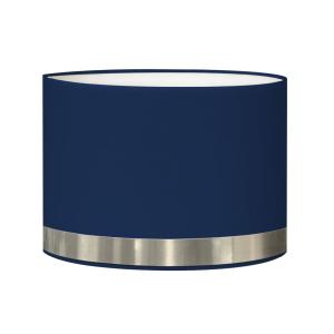 Abat-jour lampadaire Jonc bleu et aluminium D: 45 x H: 25