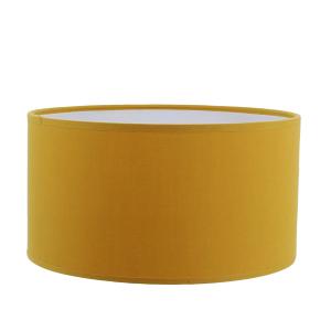 Abat-jour lampe en coton jaune moutarde Ø 40 Hauteur 25 cm