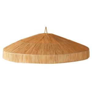 Abat-jour parasol raphia japandi osier naturel 78 x 78