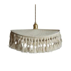 Abat-jour pour suspension Antoinette blanc gm D75 H9cm