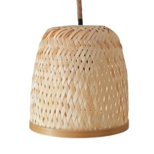 Abat-jour pour suspension en bambou de forme cylindrique ø1…