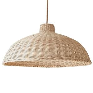 Abat-jour pour suspension en rotin naturel clair ø58cm