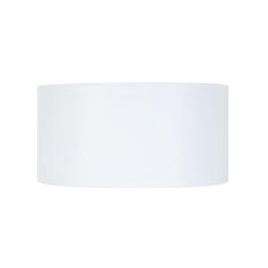 Abat-jour TOSEL ,tissu,Blanc , H 19xD35x P 35cm
